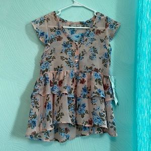 Pink floral Blouse from Almost Famous